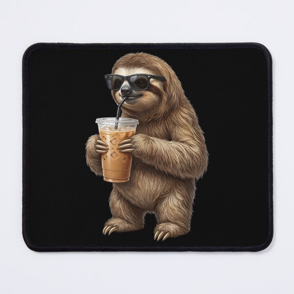 Item preview, Funny Sloth Drinking Iced Coffee Meme Sloth Lover designed and sold by TerryConnells.