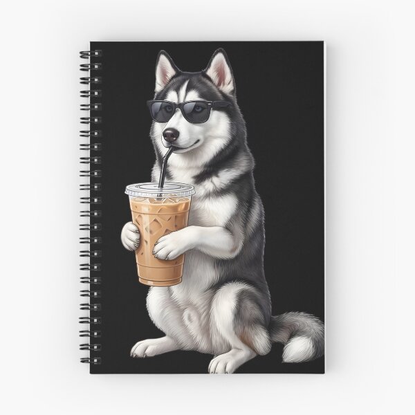 Item preview, Funny Siberian Husky Drinking Iced Coffee Meme Dog Lover designed and sold by TerryConnells.