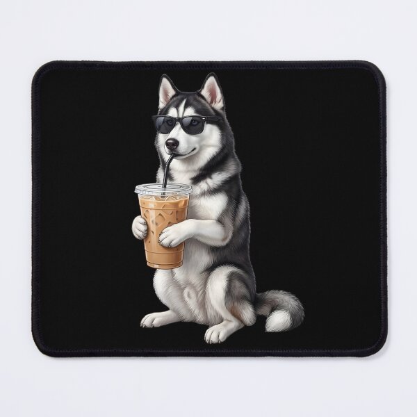 Item preview, Funny Siberian Husky Drinking Iced Coffee Meme Dog Lover designed and sold by TerryConnells.
