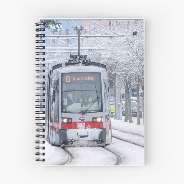 Item preview, Vienna Tram in Winter Snow | Vienna Street Photography Digital Download designed and sold by Martindoran.