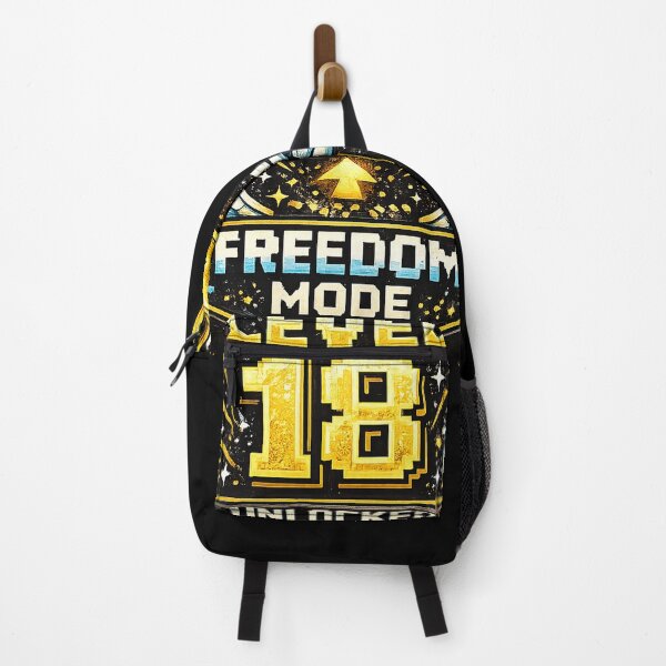 Item preview, 18th Birthday motif "Level 18 unlocked" Freedom mode, unisex designed and sold by Adrikul.