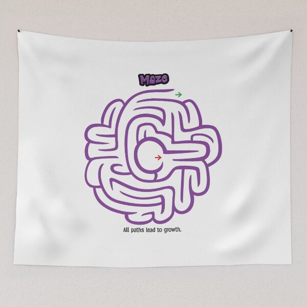 Item preview, Spiral Center Maze – Circular Puzzle Labyrinth designed and sold by mcraft studio.