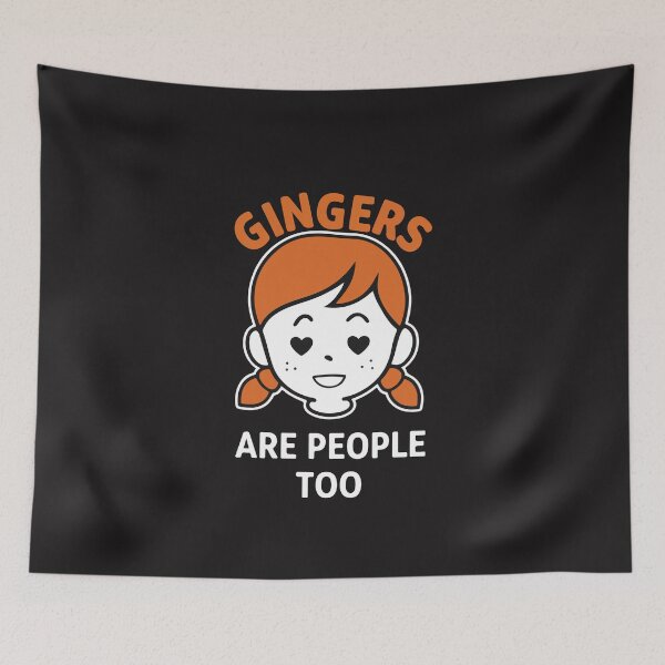 Item preview, Gingers Are People Too Funny Redhead Humor Retro designed and sold by kiralynstration.