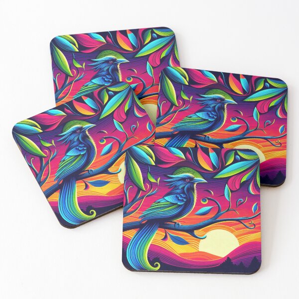 Item preview, Jakamar Bird – Surreal Sunset Harmony designed and sold by Dogandesighn.