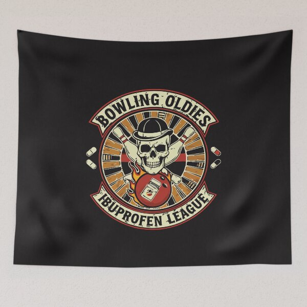 Item preview, Bowling Oldies Ibuprofen League Funny Senior Ten Pin Bowling designed and sold by kiralynstration.
