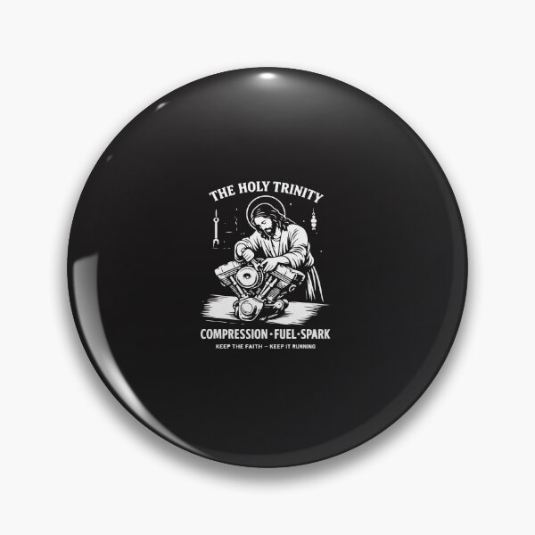 Item preview, The Holy Trinity Compression Fuel Spark Keep Faith Running Mechanic Humor designed and sold by kiralynstration.