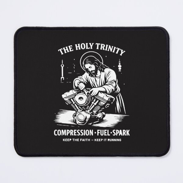 Item preview, The Holy Trinity Compression Fuel Spark Keep Faith Running Mechanic Humor designed and sold by kiralynstration.