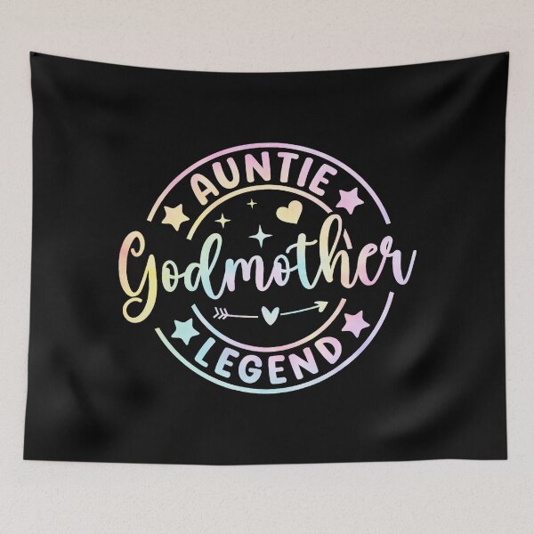 Item preview, Auntie Godmother Legend Retro Badge Design designed and sold by zamiokaline.