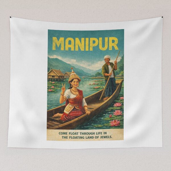 Item preview, Loktak Lake Floating Islands and Imphal Valley Culture in Manipur India designed and sold by Aryabek.