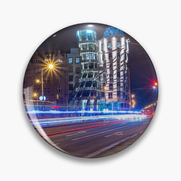 Item preview, Dancing House Long Exposure at Night in Prague | Modern Architecture Photography designed and sold by Martindoran.