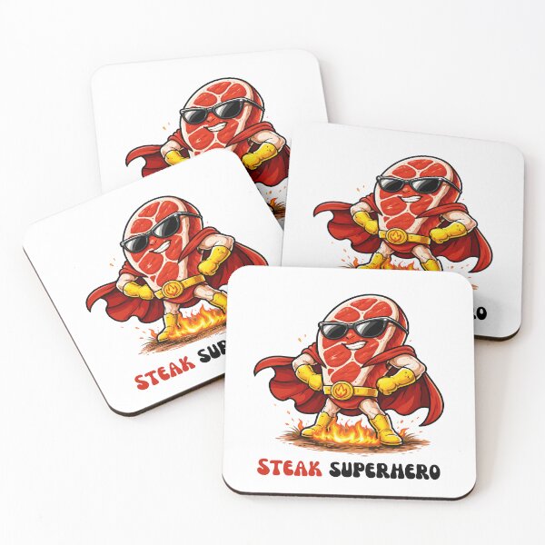 Item preview, Steak Superhero designed and sold by aipolohu.