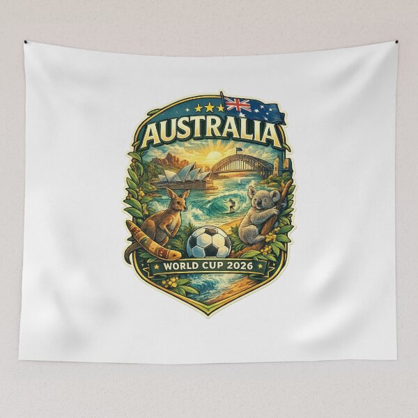 Item preview, Australia FIFA World Cup 2026 Sydney Opera House Outback Kangaroo Coast designed and sold by Aryabek.