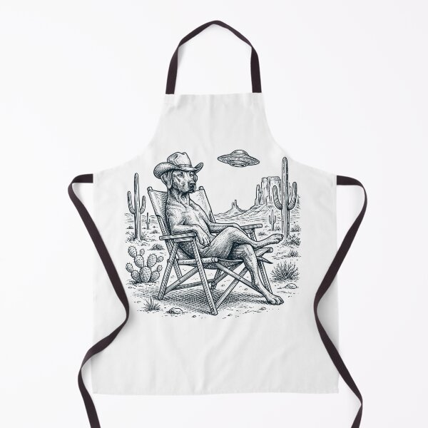 Item preview, Vintage Rhodesian Ridgeback Cowboy UFO Western Alien Dog Lover designed and sold by DoodleTortle.