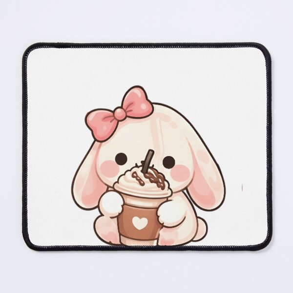 Item preview, Adorable Kawaii Bunny with Choco-Latte designed and sold by Trendora90.