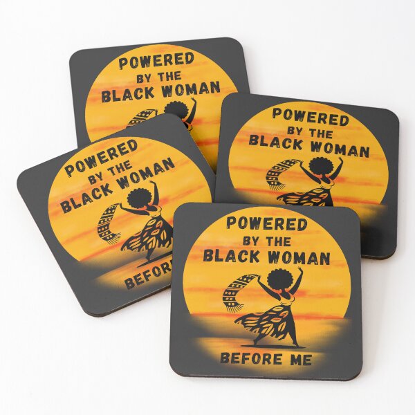 Item preview, Powered by the Black Woman Before Me – Black Woman Empowerment Afro Heritage Design designed and sold by Ladys-Gents.