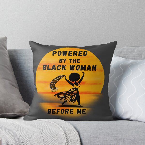 Item preview, Powered by the Black Woman Before Me – Black Woman Empowerment Afro Heritage Design designed and sold by Ladys-Gents.