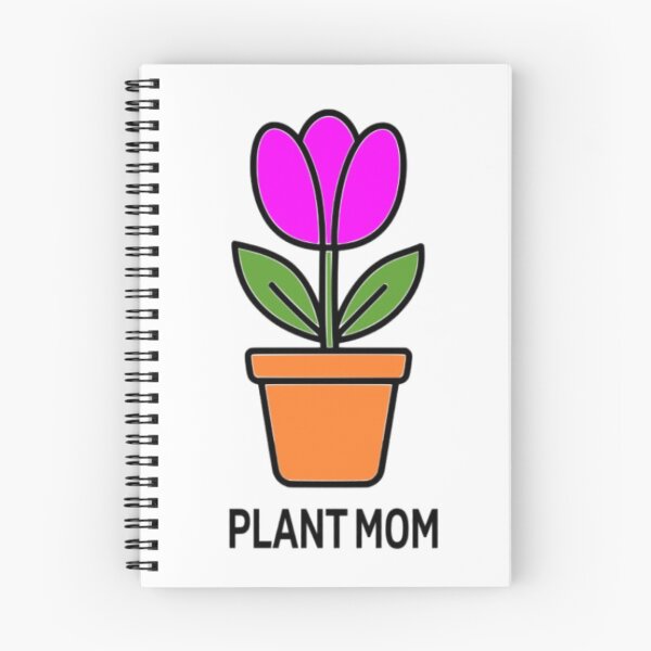 Item preview, Plant Mom - Retro Pink Tulip & Boho Flower Pot designed and sold by The Bold Line Studio.