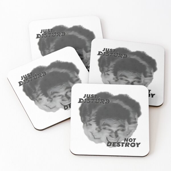 Item preview, Just Disturb Not Destroy Distorted Face Horror Aesthetic designed and sold by IgnorantArry.