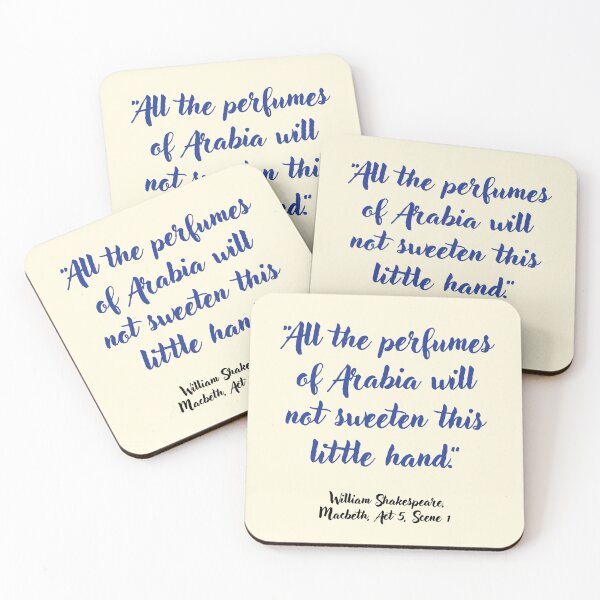 Item preview, Shakespeare Peachy Quote from Macbeth designed and sold by CharlottePlaceArt.