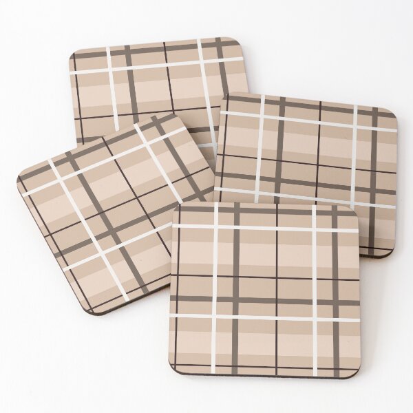Item preview, Beige plaid seamless repeating pattern designed and sold by SeamlessDsign.