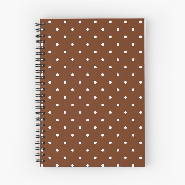 Item preview, White Small Polka Dots On Brown designed and sold by POLKAIWERX.