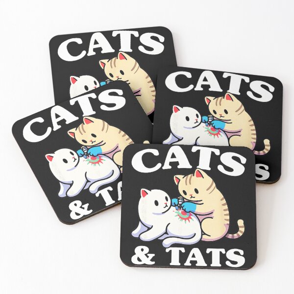 Item preview, Cats and Tats Cute Cat Tattoo Humor Design designed and sold by Modaozushi216.