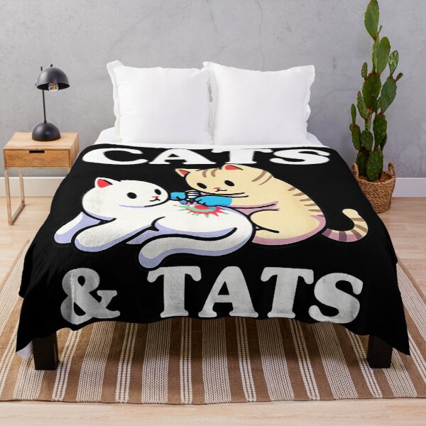 Item preview, Cats and Tats Cute Cat Tattoo Humor Design designed and sold by Modaozushi216.