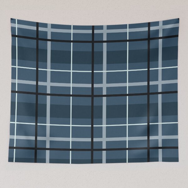 Item preview, Blue plaid seamless repeating pattern designed and sold by SeamlessDsign.
