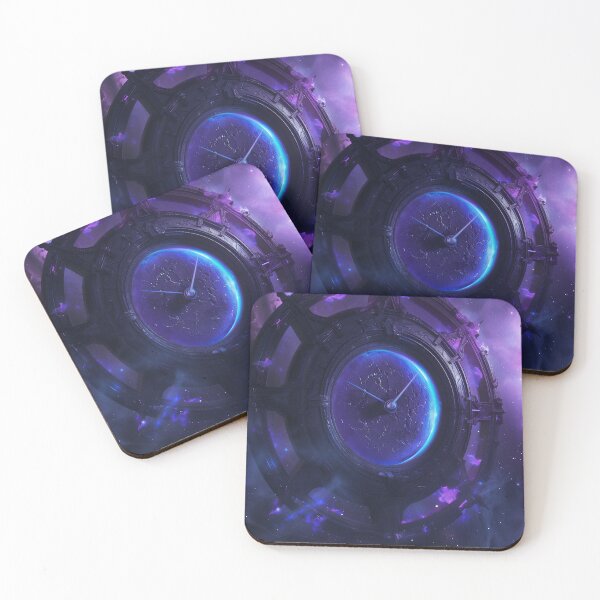 Item preview, Clock In Space- Cosmic Artwork designed and sold by QuantumDrift.