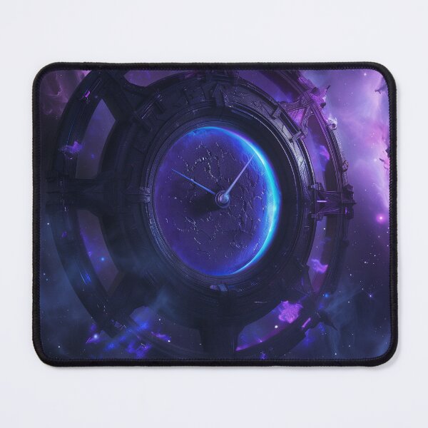 Item preview, Clock In Space- Cosmic Artwork designed and sold by QuantumDrift.