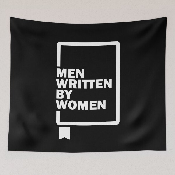Item preview, Men Written By Women – Funny Feminist Book Lover Quote Typography Design designed and sold by artworkathome.