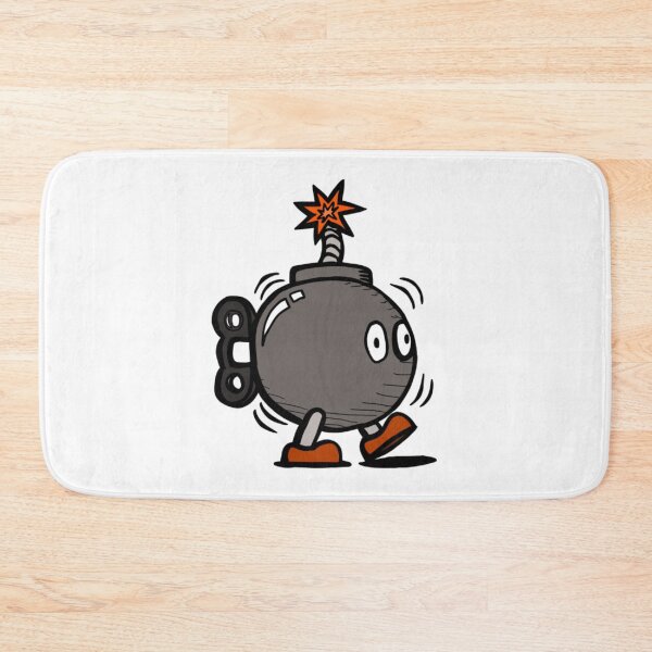 Item preview, Retro Walking Bomb Character Vintage Cartoon Style designed and sold by IgnorantArry.