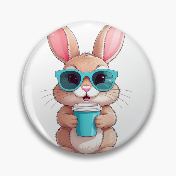 Artikelvorschau, Too Cool for Easter – Funny Bunny With Coffee entworfen und verkauft von FehlingMedia.