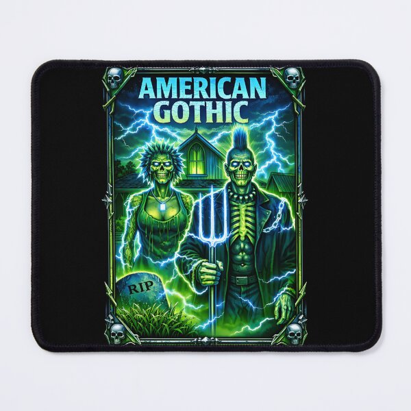Item preview, American Gothic 80s Horror Homage designed and sold by Dragonmotor Media.