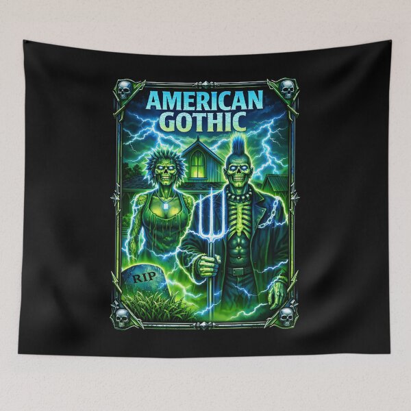 Item preview, American Gothic 80s Horror Homage designed and sold by dragonmotor7.