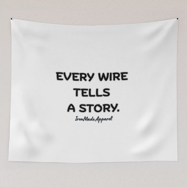Item preview, Every Wire Tells a Story Electrician T-Shirt – Electrician Pride Tee for Linemen, Electrical Workers, and Trade Professionals designed and sold by IronMade Apparel.