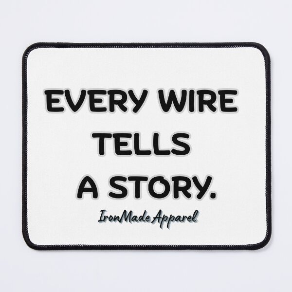Item preview, Every Wire Tells a Story Electrician T-Shirt – Electrician Pride Tee for Linemen, Electrical Workers, and Trade Professionals designed and sold by IronMade Apparel.