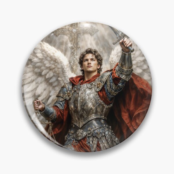 Item preview, Archangel Michael Fantasy Illustration designed and sold by AliceWhiteDF.