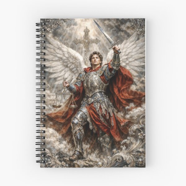 Item preview, Archangel Michael Fantasy Illustration designed and sold by AliceWhiteDF.