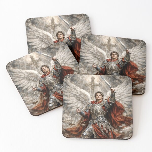 Item preview, Archangel Michael Fantasy Illustration designed and sold by AliceWhiteDF.