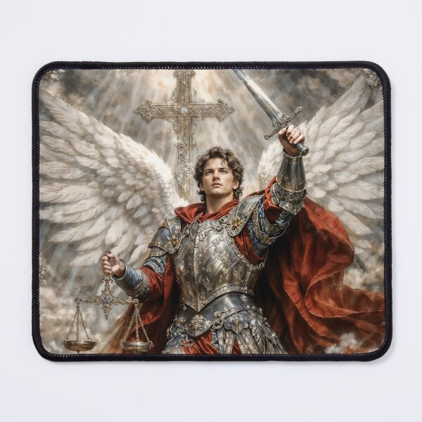 Item preview, Archangel Michael Fantasy Illustration designed and sold by AliceWhiteDF.