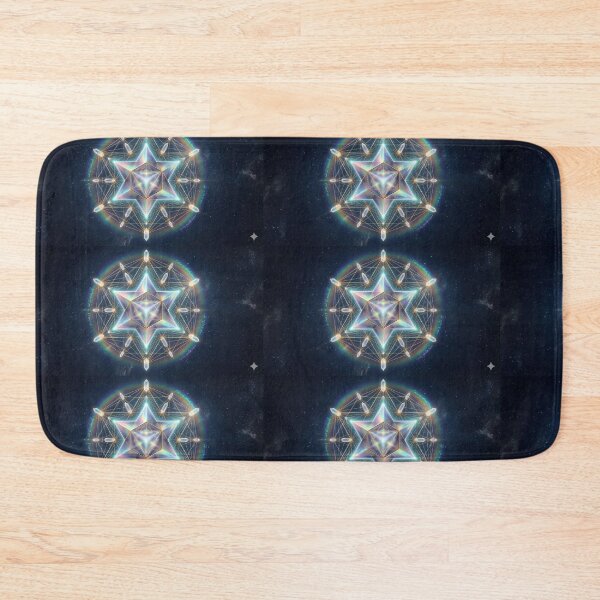 Item preview, Holographic Merkaba Grid - Luxury Crystal Altar Art designed and sold by NettaArts.