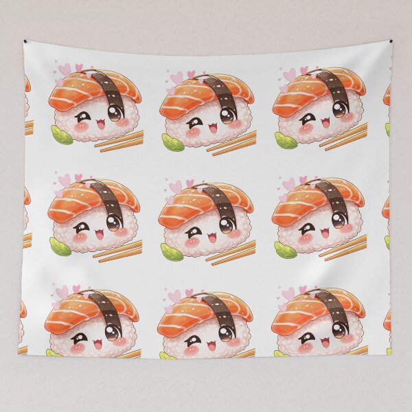 Item preview, Kawaii Sushi Cute Japanese Food Character. designed and sold by Lylysun.