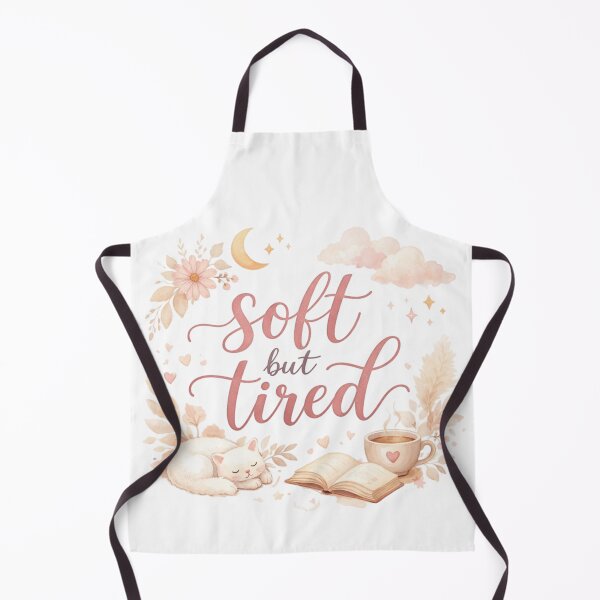 Item preview, Soft But Tired Aesthetic Quote Design | Cute Introvert Mood Art | Soft Girl Energy Minimal Typography designed and sold by Sanika arts .