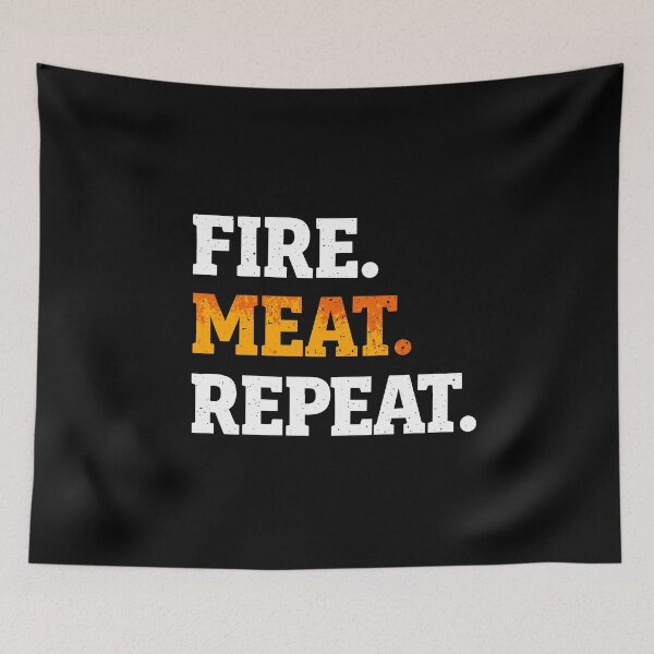 Item preview, Fire Meat Repeat designed and sold by aipolohu.