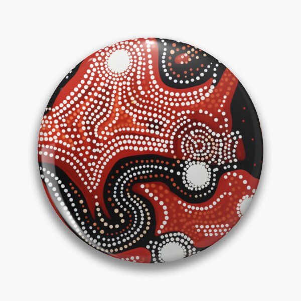 Item preview, Aboriginal Inspired Dot Art - Abstract Lava Pattern designed and sold by GrinGalore.