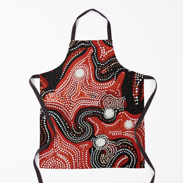 Item preview, Aboriginal Inspired Dot Art - Abstract Lava Pattern designed and sold by GrinGalore.