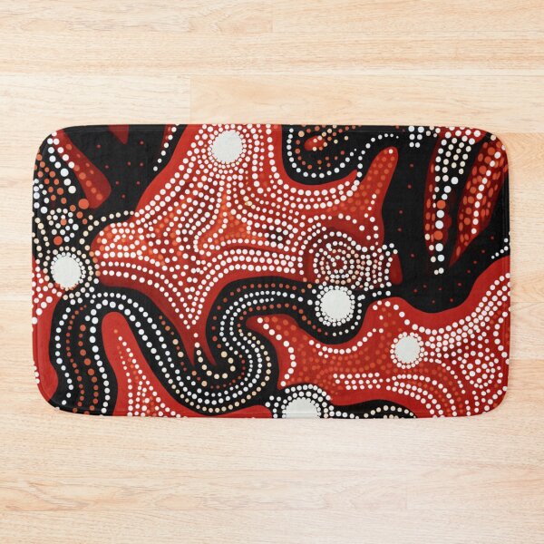Item preview, Aboriginal Inspired Dot Art - Abstract Lava Pattern designed and sold by GrinGalore.