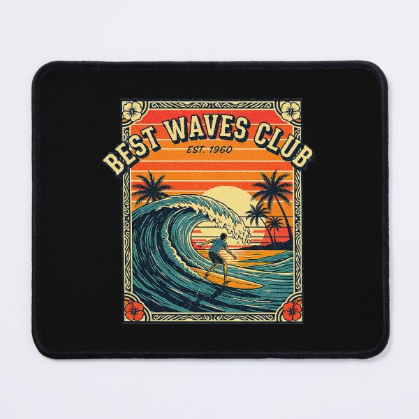 Item preview, Vintage Surf Style. BEST WAVES CLUB. designed and sold by Giulivo Store Graphic.