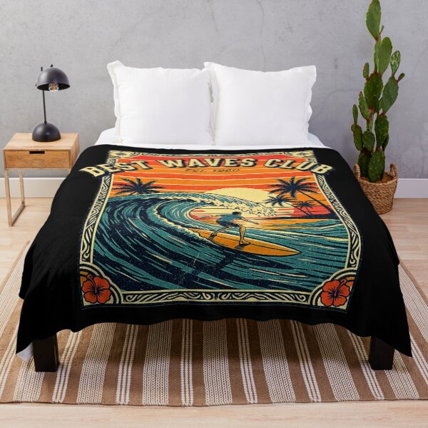 Item preview, Vintage Surf Style. BEST WAVES CLUB. designed and sold by Giulivo Store Graphic.